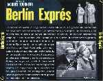 carátula trasera de divx de Berlin Expres