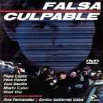 carátula frontal de divx de Falsa Culpable