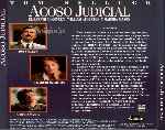 carátula trasera de divx de Acoso Judicial