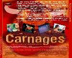 carátula trasera de divx de Carnages