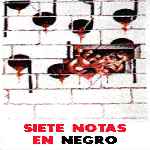 carátula frontal de divx de Siete Notas En Negro