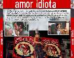 carátula trasera de divx de Amor Idiota - V3