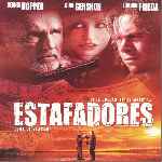 carátula frontal de divx de Estafadores