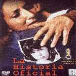 carátula frontal de divx de La Historia Oficial