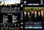 carátula dvd de Ley Y Orden - Accion Criminal - Temporada 05 - Custom