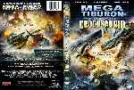 carátula dvd de Mega Tiburon Contra Crocosaurio - Custom