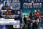 carátula dvd de Capitan America - Civil War - Custom - V3