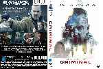 carátula dvd de Criminal - 2016 - Custom - V2