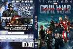 cartula dvd de Capitan America - Civil War - Custom - V4