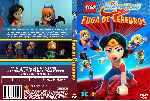 carátula dvd de Lego Dc Super Hero Girls - Fuga De Cerebros - Custom