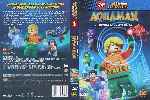 carátula dvd de Lego Dc Super Heroes - Aquaman Al Rescate De Atlantis - Custom