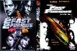 carátula dvd de The Fast And The Furious - A Todo Gas 1 Y 2 - Custom - V2