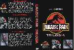 carátula dvd de Jurassic Park - Parque Jurasico - Trilogia - Custom - V2