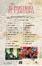 carátula dvd de El Cartero - Il Postino - Inlay