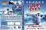 carátula dvd de Happy Feet - El Pinguino - Custom