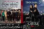 carátula dvd de Castle - Temporada 03 - Custom - V2