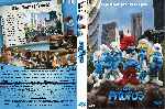 carátula dvd de Los Pitufos - 2011 - Custom - V4