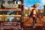 cartula dvd de Gato Con Botas - Custom - V2