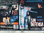 carátula vhs de Sin Defensa