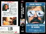 carátula vhs de Los Valientes Visten De Negro