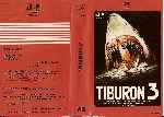 carátula vhs de Tiburon 3