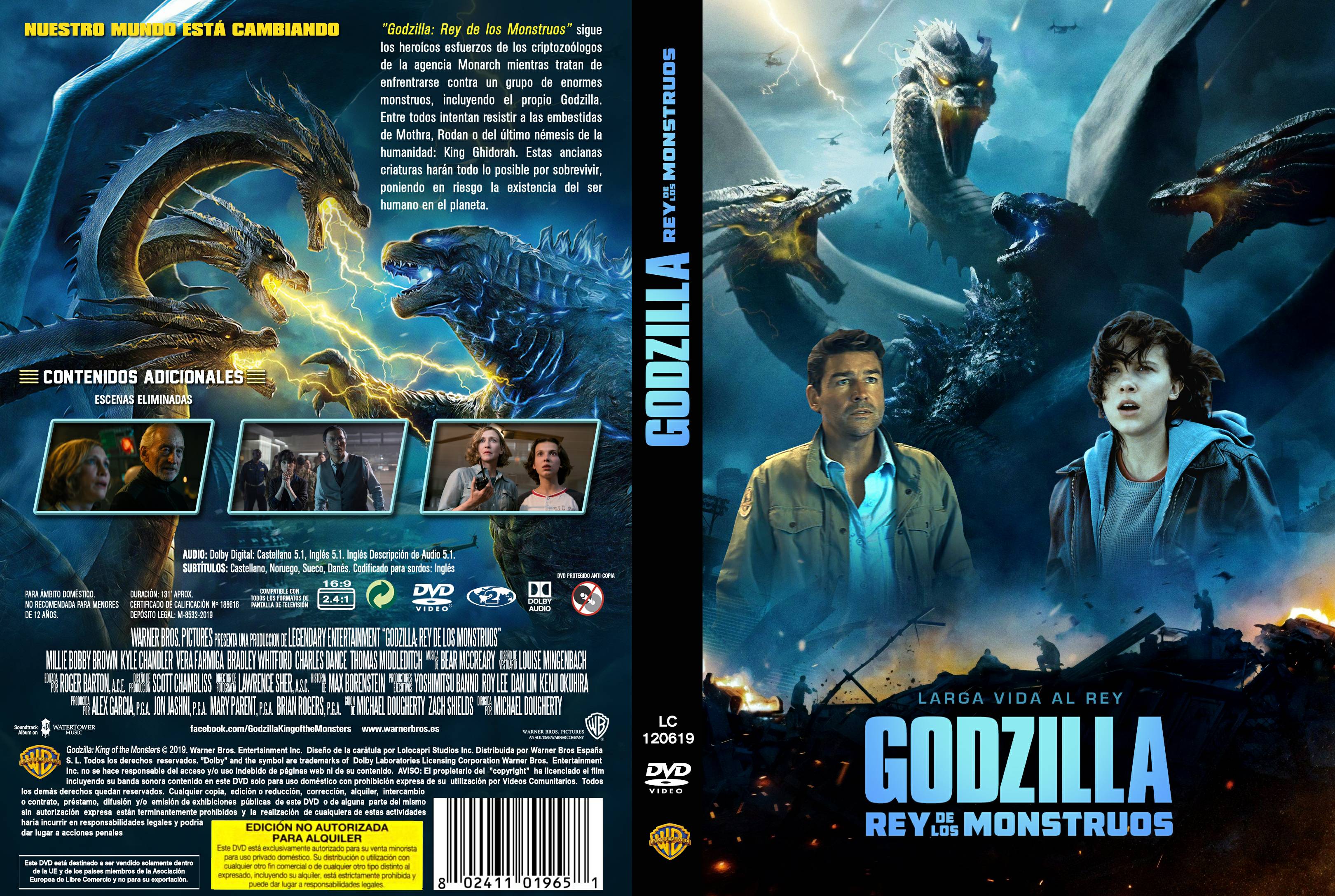 Godzilla: de monstruos (Godzilla: King of the Monsters) | Moviecaratulas