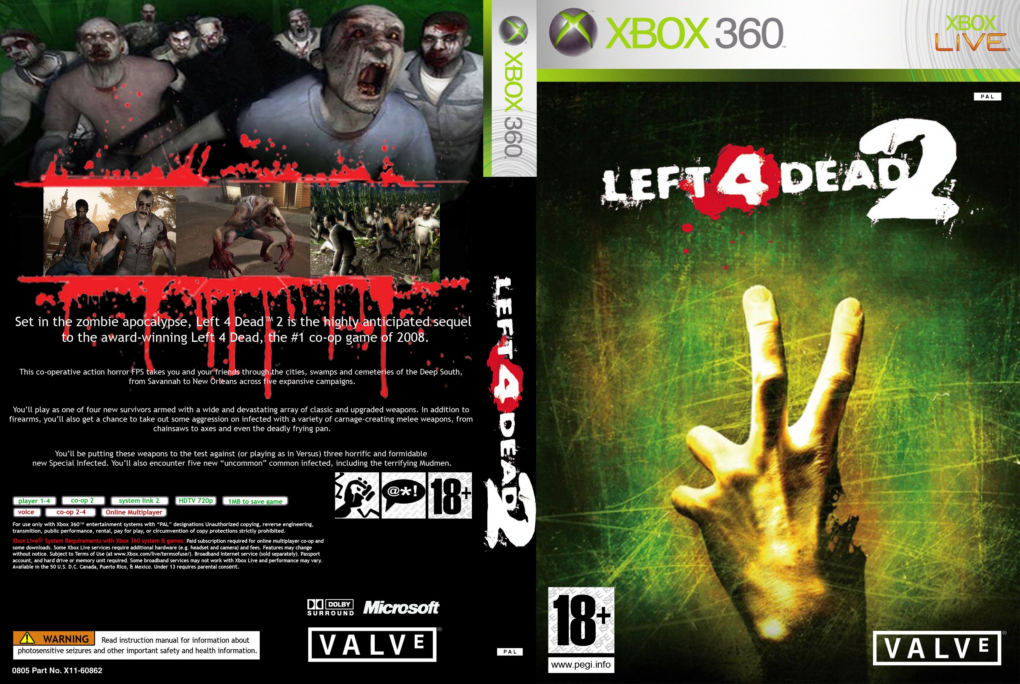 Activate your Xbox 360 Game Code on your XBox Live account to download Left...